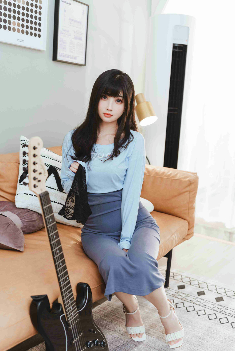 rioko凉凉子 - 吉他妹妹系带裙 [45P1V.26GB] - 第3张 - 机器猫次元