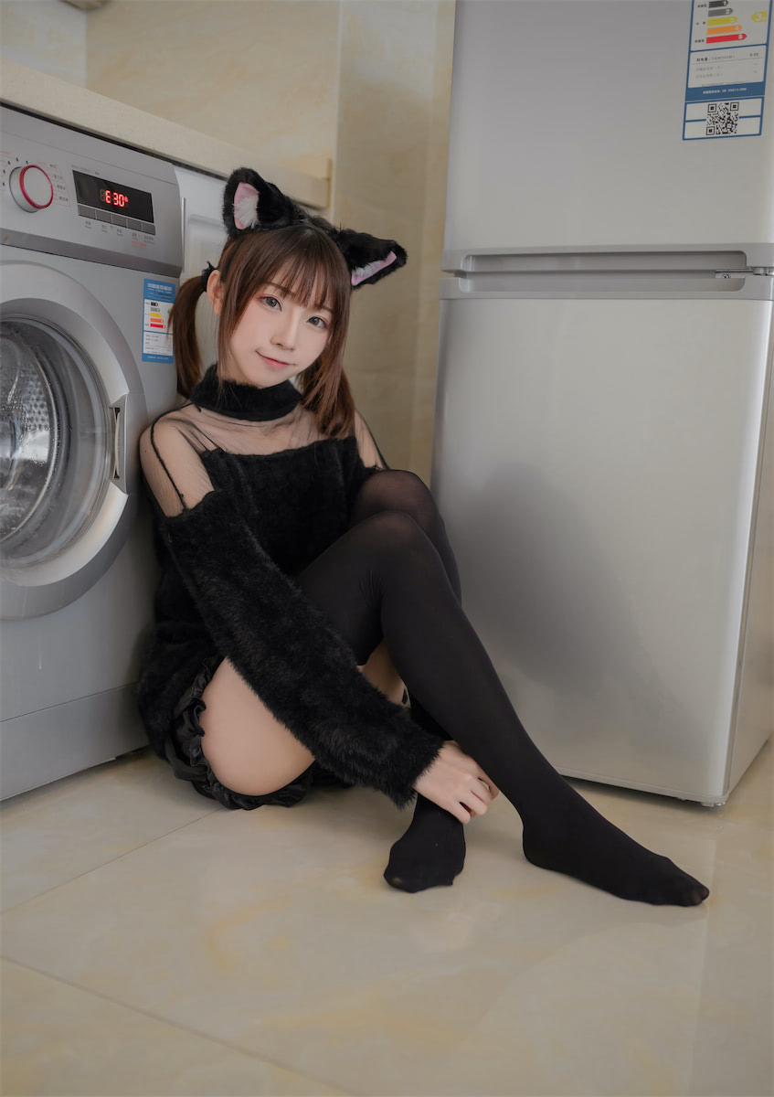 Kitaro_绮太郎 - 居家黑猫女友 [45P] - 第5张 - 机器猫次元