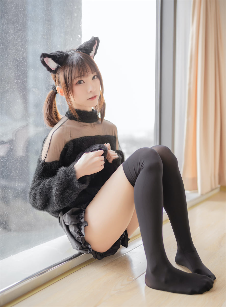 Kitaro_绮太郎 - 居家黑猫女友 [45P] - 第2张 - 机器猫次元